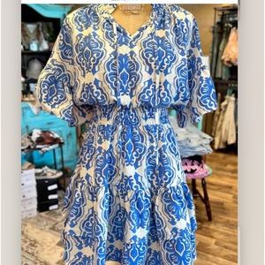 XL Smocked waist mini dress